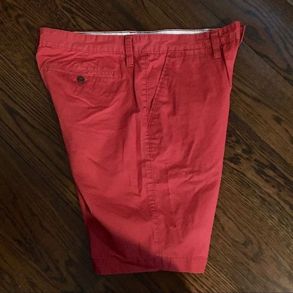 SONOMA Mens Muted Red Flat Front Chino Shorts Sz 34 - Picture 7 of 9